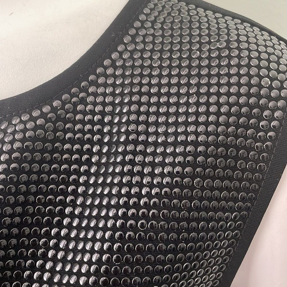 St. John Embellished Black Sheath Dress size 14